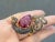 Bochic "Orient" Ruby & Sapphire Swan Cocktail Ring Set 18K & Silver For Sale - Image 16 of 18