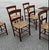 Textile 1950s Rustic French Mid-Century Modern Dining Chairs, Style of Charlotte Perriand For Sale - Image 7 of 7