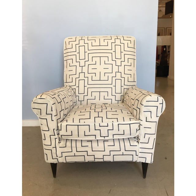 Vintage Mid Century Italian Raffia Armchairs- A Pair For Sale - Image 11 of 12