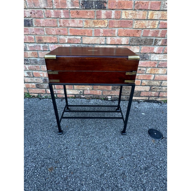 19th Century English Box on Custom Stand For Sale - Image 9 of 10