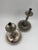 Mid-Century Modern Mid-Century Brushed Chrome Bobbin Candlestick Holders Set Taper by Stoff Nagel, 1950s, Set of 2 For Sale - Image 3 of 15