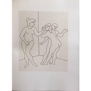 André Derain, Female Nude Erotic Art Deco Etching from Le Satyricon For Sale