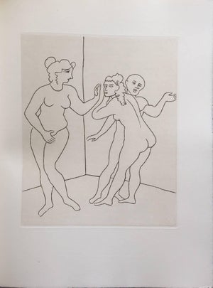 André Derain, Female Nude Erotic Art Deco Etching from Le Satyricon