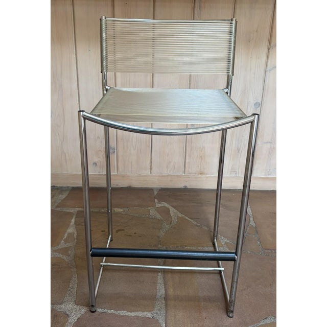 Mid-Century Modern Spaghetti Bar Stools, Giandomenico Belotti. For Sale - Image 3 of 10