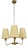 Modern 3-Arm Chandelier in Brass and Glass by Rupert Nikoll, Austria, 1950s For Sale