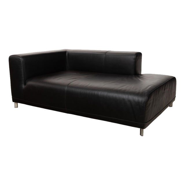 Black Leather Daybed from Ligne Roset For Sale