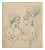 Unknown, Stage Actors, Pen and Pencil Drawing, 1920s For Sale