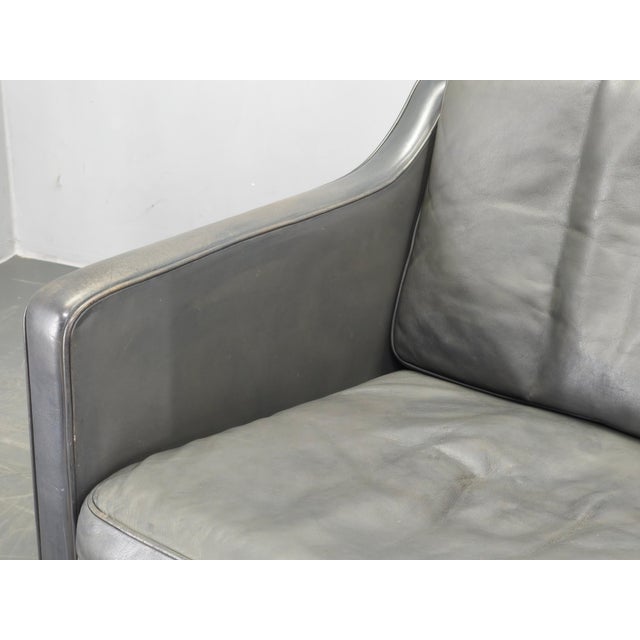 Leather Lounge Chairs by Børge Mogensen for Fredericia, 1970s, Set of 2 For Sale - Image 11 of 18