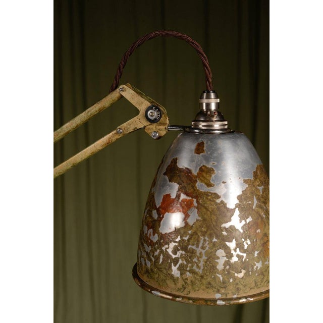 Model 1209 Anglepoise Trolley Floor Lamp in Original Scumble Paint by Herbert Terry, 1935 For Sale - Image 6 of 15