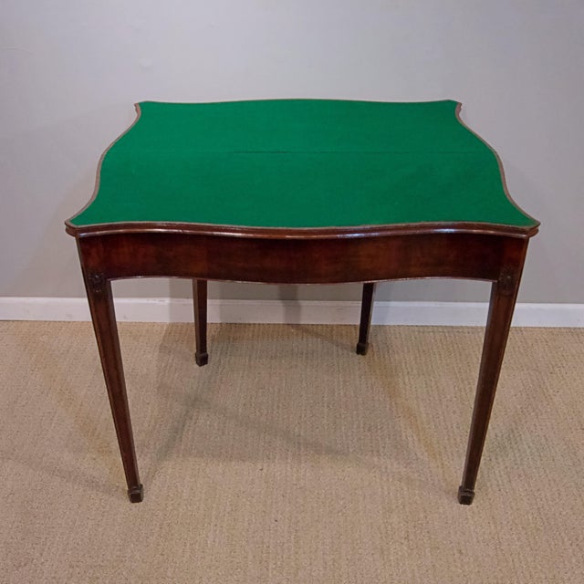 Mid-Century Modern George III Mahogany Card Table For Sale - Image 3 of 5