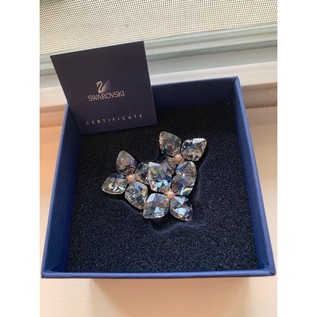 Transparent Swarovski Crystal 2009 Paradise Flowers, Dribella Crystal Moonlight Figurine For Sale - Image 8 of 10