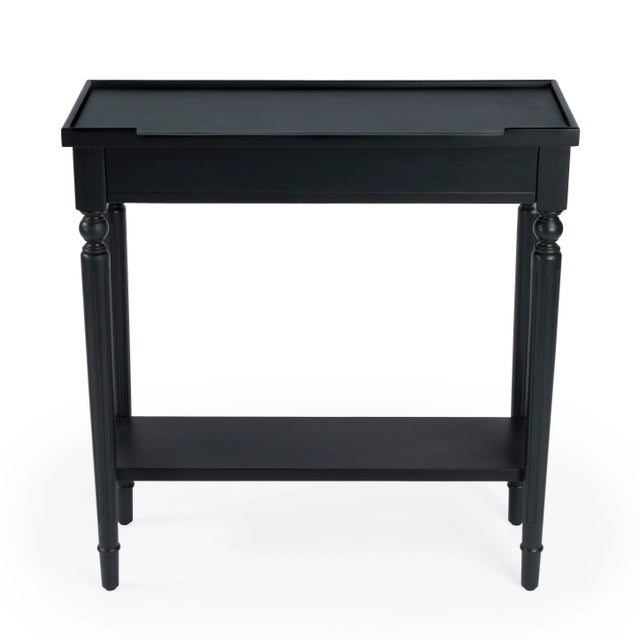 Aubrey Plum Console Table, Black For Sale - Image 9 of 9
