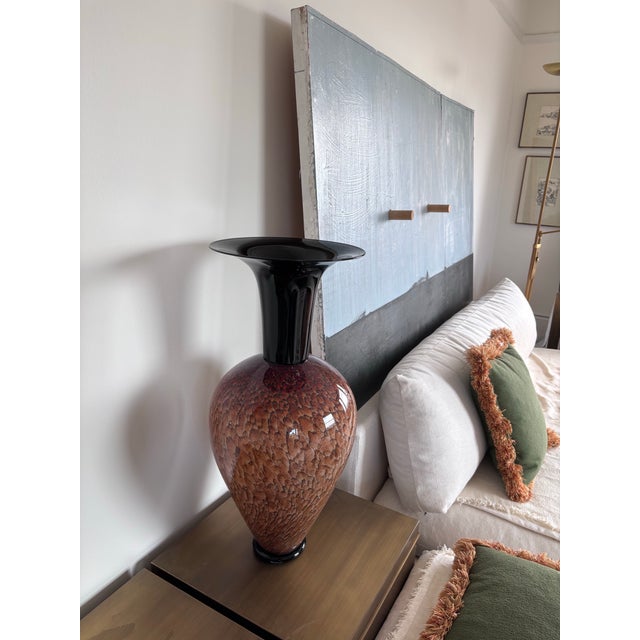 Stunning Large Athena Vase - Tortoise Shell Series by Molly Stone (2000) For Sale - Image 4 of 10