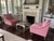 These comfortable, inviting chairs are made by the highly regarded Bassett Furniture Company, probably in the late 1980s...