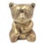 Seated Mid 20th Century Solid Brass Panda Figurine For Sale
