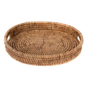 Artifacts Rattan Oval Tray