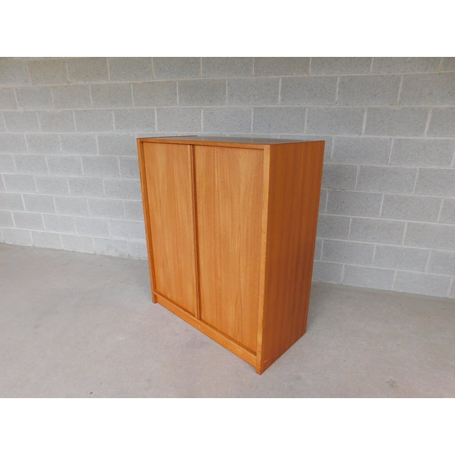 Jesper Danish Modern Teak Armoire / Wardrobe Fitted Interior Chest For Sale - Image 13 of 15