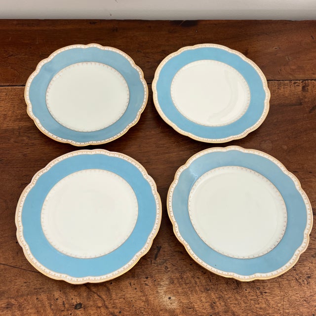 T & V Limoges France Late 19th Century French T&v (Tressemanes & Vogt Limoges 0plates- Set of 4