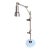 Arteriors Home Silver Adjustable Easel Lamp With Marble Base For Sale