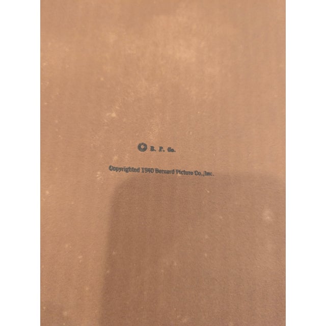 1940s Pair of Vintage Bernard Lithographs Southern Belle Ladies For Sale In Miami - Image 6 of 8