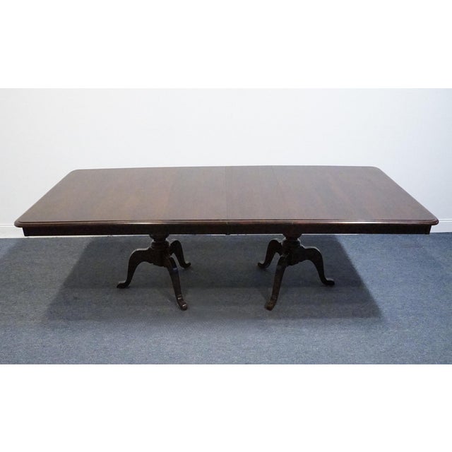 KINCAID FURNITURE Cherry Mountain III Solid Cherry Traditional Style 95" Double Pedestal Dining Table 81-057 30" High 67"...