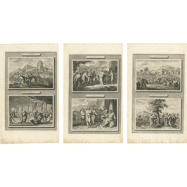 Acts of the Apostles Six, 1700, Paper, Set of 3 For Sale