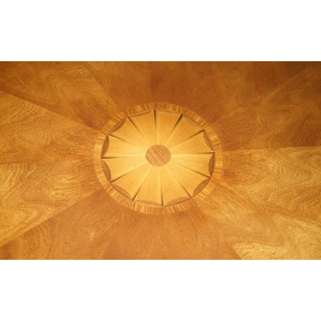 Brown Burr Walnut Jupe Extending Dining Table with Leaf Box from Bevan Funnell For Sale - Image 8 of 18