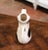 Mid-Century French Sarreguemines Hand-Painted Ceramic Begging Dog Pitcher For Sale - Image 4 of 9