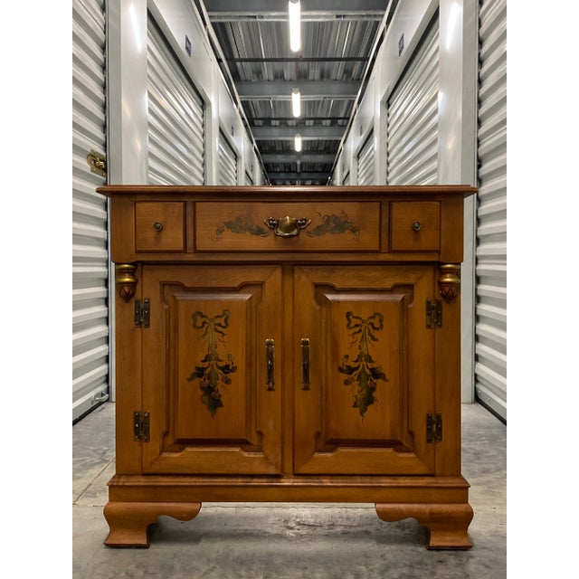 Storage Cabinet Commode Solid Hard Rock Maple by Tell City Hall For Sale - Image 11 of 11