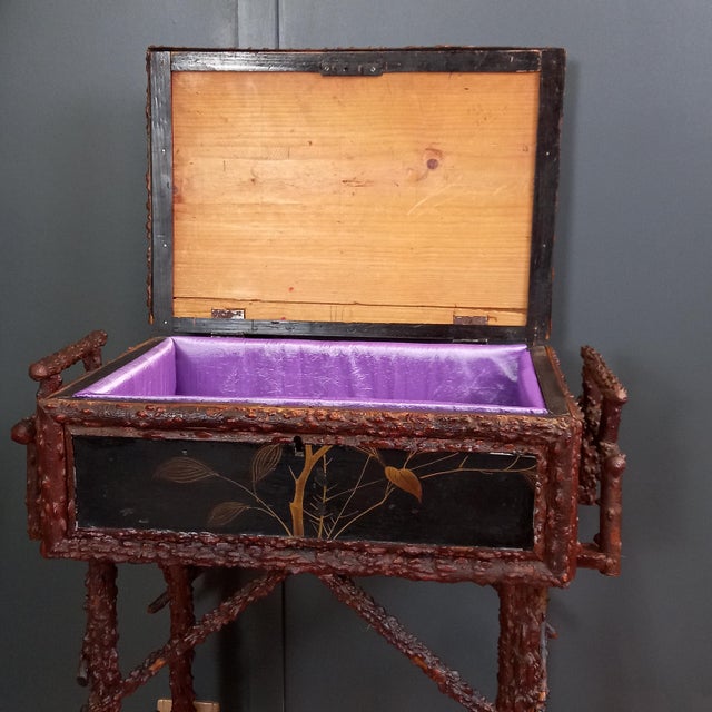 Antique Japanese Sewing Table For Sale - Image 4 of 14