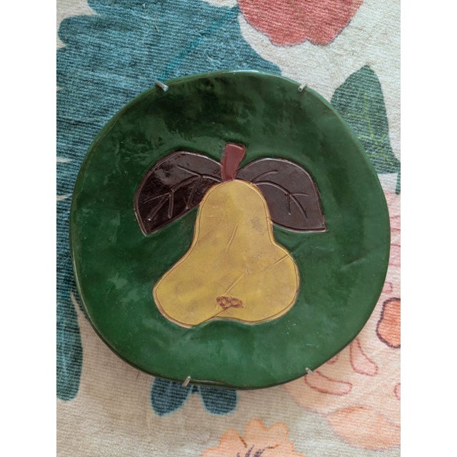 American Vintage 1990s R Wood Pottery Plates - Set of 3 For Sale - Image 3 of 14