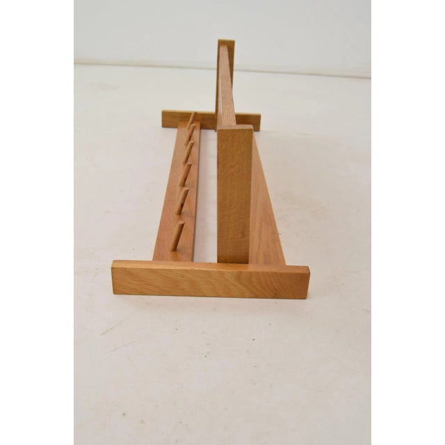 Made in Czechoslovakia. Made of wood. Re-polished Original condition.