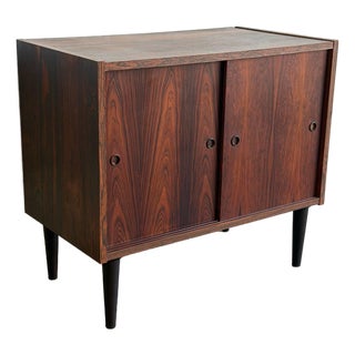 Rosewood Sliding-Door Sideboard Danish Mid-Century Modern 1960s For Sale