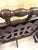 Antique Mahogany, Double-Sided, Rotating Magazine/Book/Sheet Music Carrier, With Intricately Carved Fretwork Panels, Turned Handle and a Tripod Column For Sale - Image 12 of 12