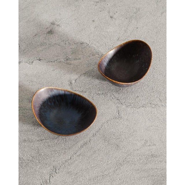 Mid-Century Swedish Aro Ceramic Bowls by Gunnar Nylund for Rörstrand, 1950s, Set of 2 For Sale - Image 3 of 6