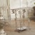 Metal Side Table with Wire Shelf For Sale - Image 4 of 16