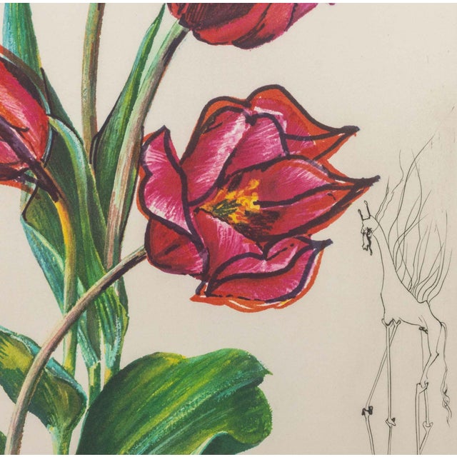 1970s Salvador Dali "Tulip (Lips)" Etching, 1972 For Sale - Image 5 of 12