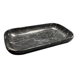 Late 20th Century Black Marble Tray For Sale