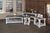 Stonegate Collection: Two-toned hand distressed white with warm stone stained tops. Perfect for display and storage. Solid...