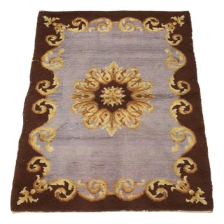 Aobusson Rug in Cotton and Wool, France For Sale
