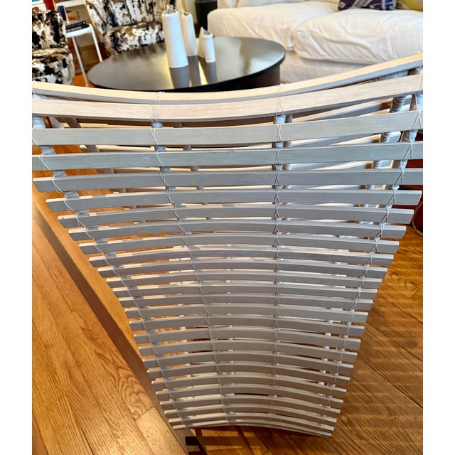 1980s English Willow Bat Slat Lounge Chair For Sale - Image 9 of 17