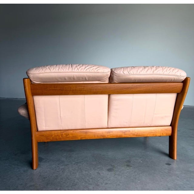 Ekornes Montana Leather Loveseat For Sale - Image 9 of 11