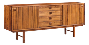 Erik Wørts Ladoga Mid Century Swedish Rosewood Credenza