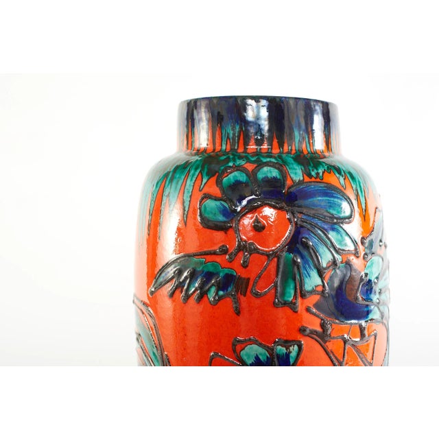 Large Mid-Century Modern Ceramic Vase For Sale - Image 9 of 13