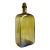 Vintage Olive Green Blown Glass Decanter Bottle For Sale