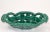 Emerald Vallauris France Glazed Woven Ceramic Basket Emerald Green Mid-Century Modern For Sale - Image 8 of 12