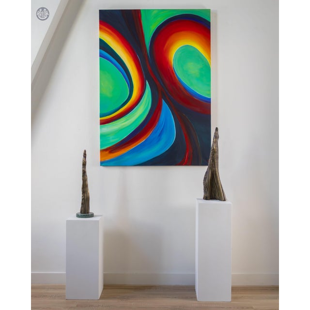 Ben Put, Contrast, Acrylic on Canvas For Sale - Image 4 of 5