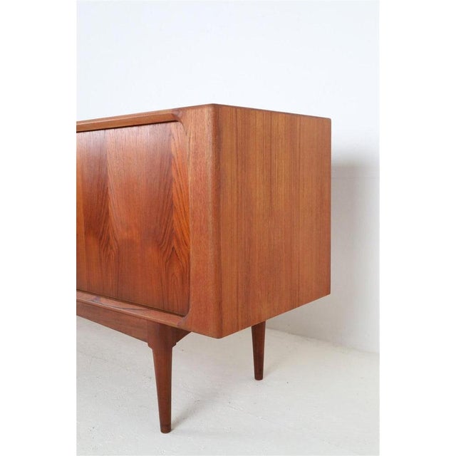 Mid-Century Modern Danish Teak Sideboard with Roll-Up Doors from Bernhard Pedersen & Søn, 1960s For Sale - Image 14 of 18
