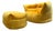 Set of Vintage Armchair and Ottoman in Yellow Brigantin from Ligne Roset For Sale
