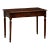 Italian 1890s Walnut Side Table with Elm Marquetry Star, Drawer and Turned Legs For Sale